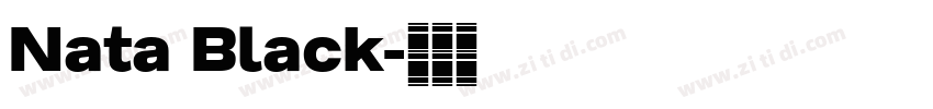 Nata Black字体转换
